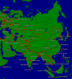 Asien Städte + Grenzen 1832x2000
